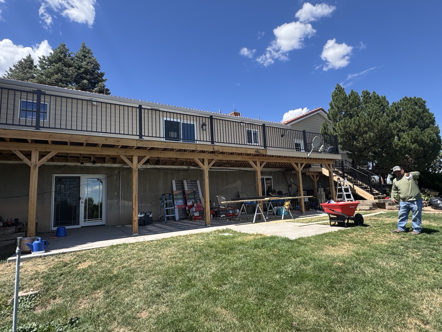 Outdoor deck and home exterior